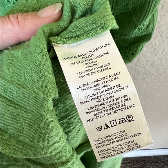 Free people meant to be green strapless eyelet midi dress - Picture 10 of 12